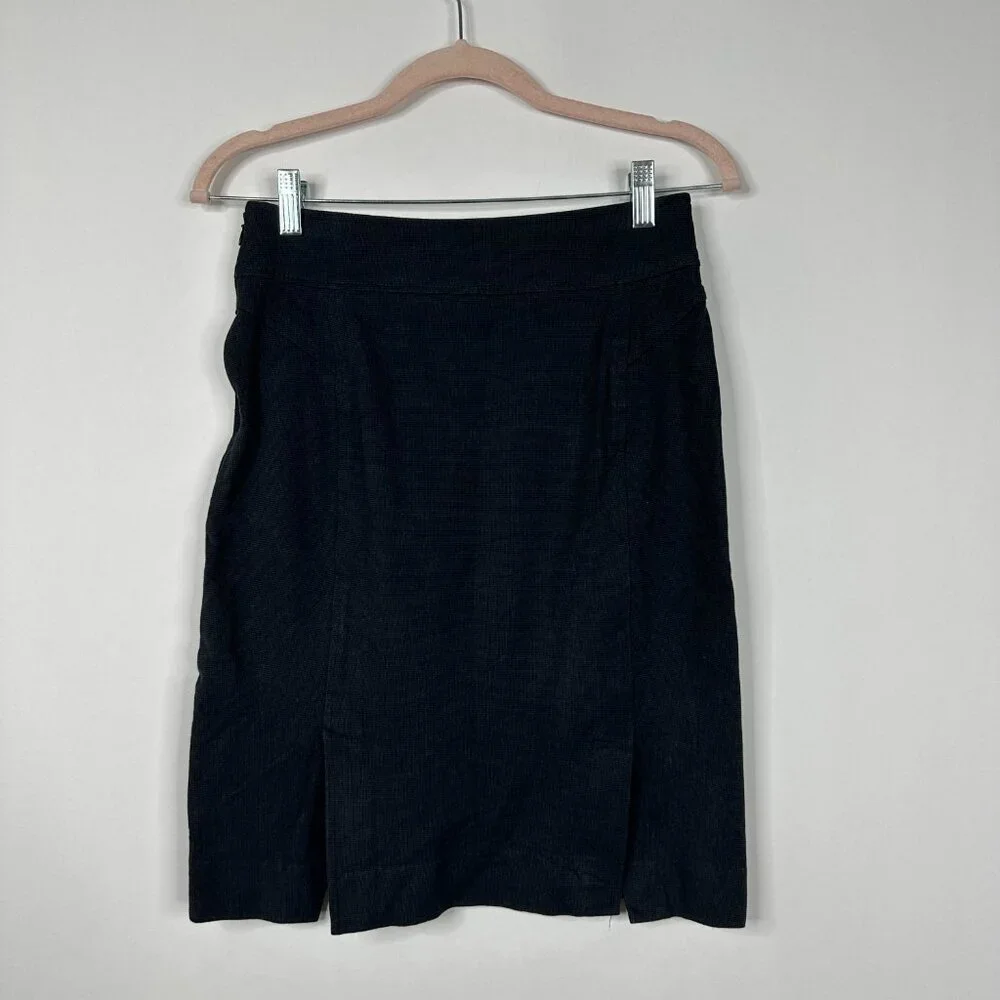 2/$30 Banana Republic Weekend Textured Pencil Skirt Navy Combo 0 #A1359